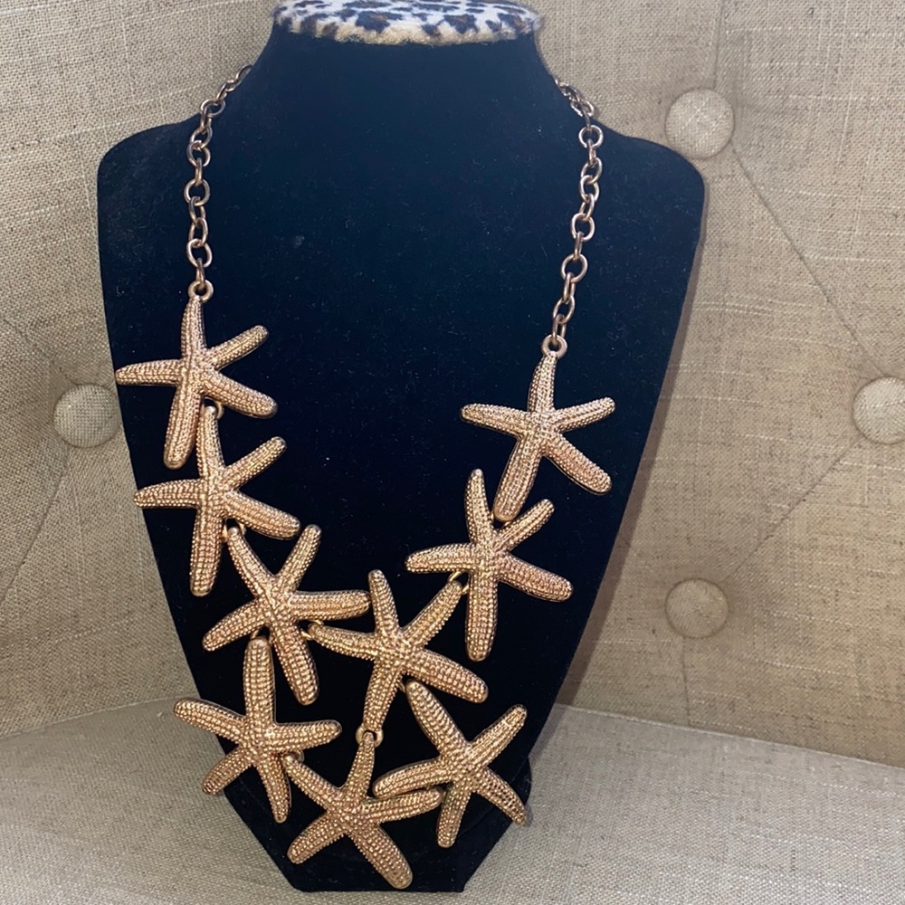 Rose‎ Gold Starfish Necklace